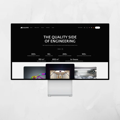 Sito web Allovis, società di ingegneria